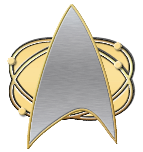 The USS Marie Curie Combadge